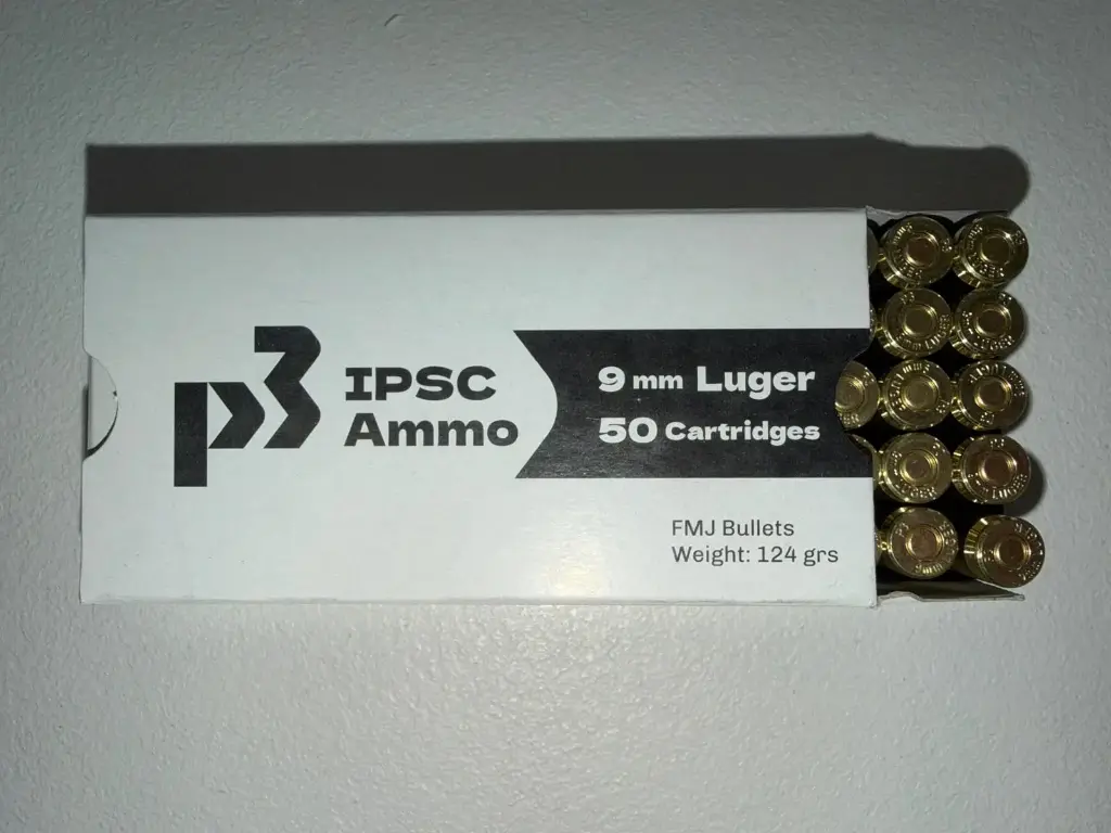 P3 Competition Ammo 9mm Luger 124gr 1.000 Stück