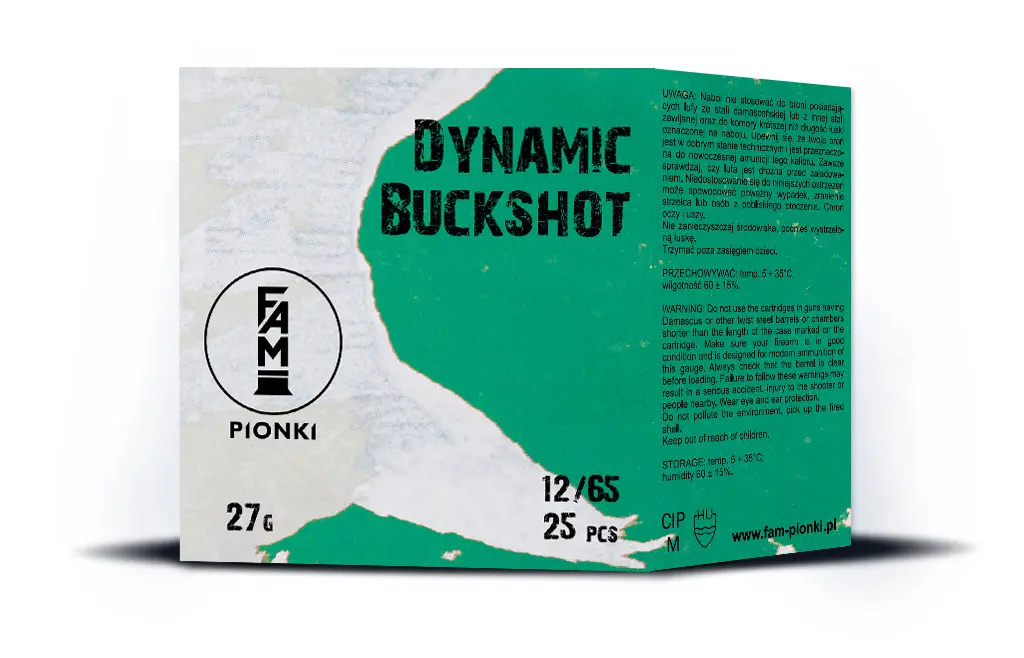 Pionki Buckshot Dynamic 8mm 12/65 27g 25Stk