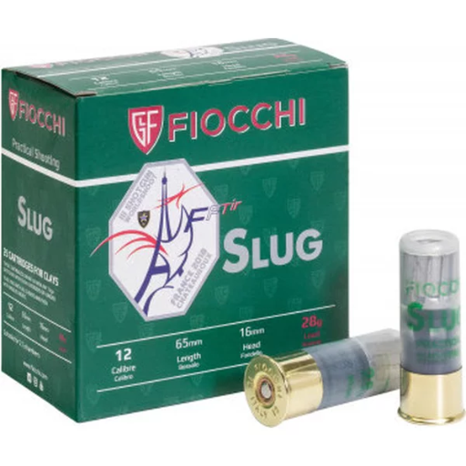 [M0003] Fiocchi Patronen Slug Practical shooting 12/65/16 transparent 28 25 - 25 Schuss